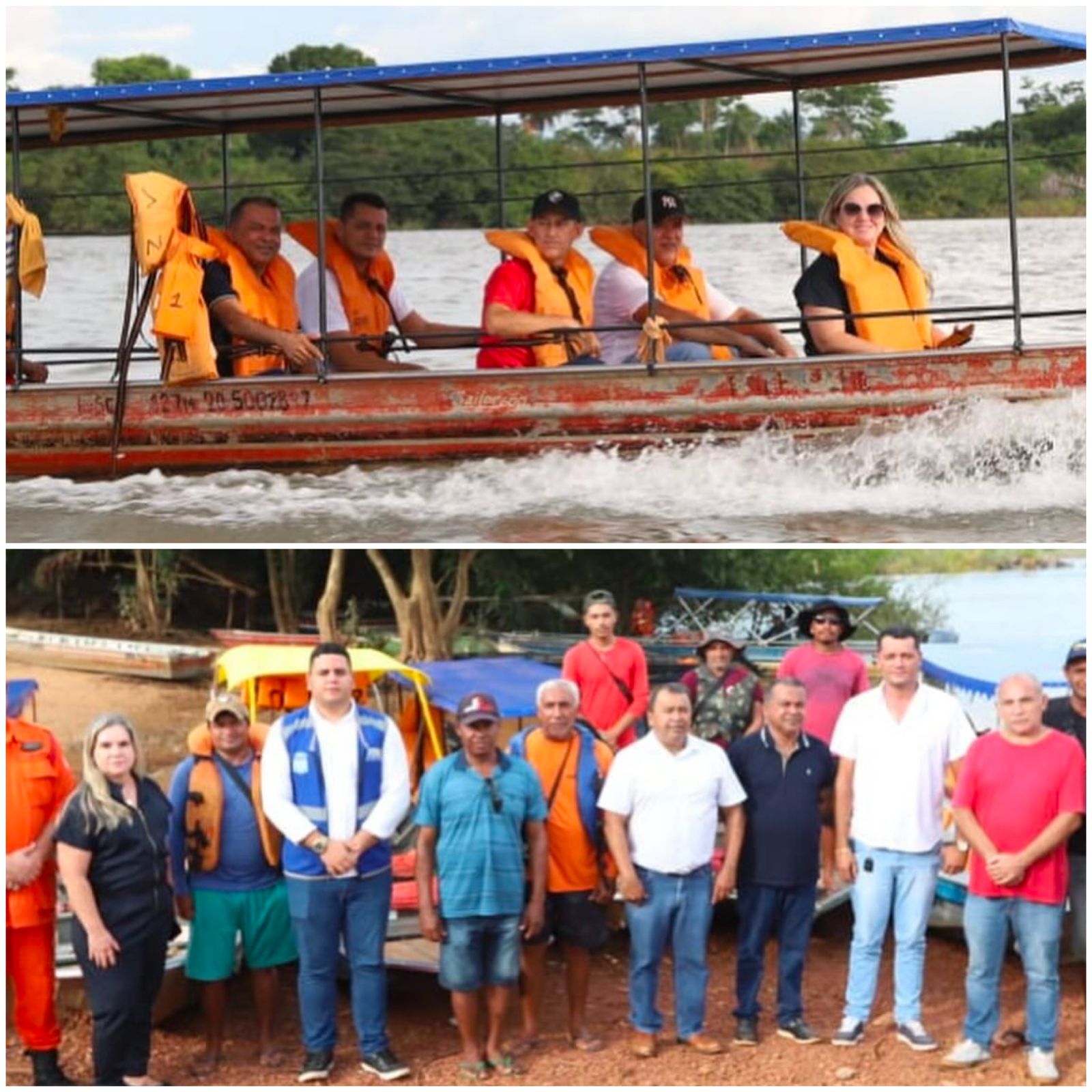 Parceria entre Prefeitura de Aguiarnópolis e Governo do Tocantins realiza travessia gratuita de moradores após queda da ponte